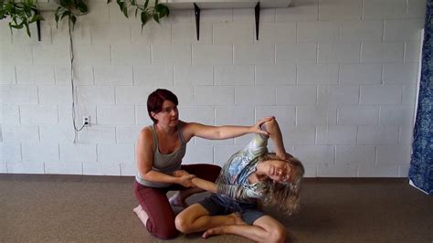 thai yoga massage teapot pose youtube