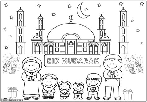 eid colouring sheets eid ul fitr  mum educates