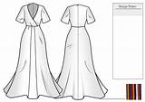 Flat Sketch Drawing Dress Flats Garment Fashion Draw Sketches Technical Drawings Paintingvalley Tutorial Using sketch template