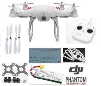 dji phantom aerial uav drone quadcopter version   gopro camera hero    hero silver