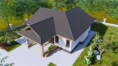 house plans    bedrooms hip roof  feet