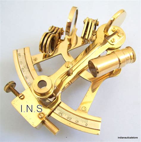 vintage ship brass sextant astrolabe maritime nautical navy marine