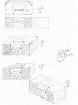 Boombox sketch template