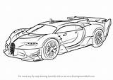 Bugatti Vision Gran Draw Turismo Drawing Step Supercar Cars Concept Supercars Drawings Koenigsegg Getdrawings Için Learn çocuklar çizmek Renk Işi sketch template