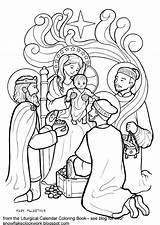 Epiphany Coloring Pages Catholic Jesus Kids Liturgical Color Choose Board Children Sketches Calendar sketch template