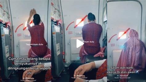 Sosok Pramugari Yang Videonya Viral Tayamum Dan Salat Di Dalam Pesawat