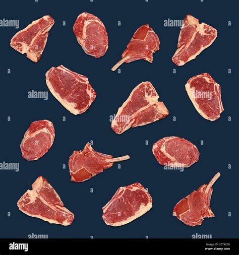 pattern   fresh raw beef meat steaks ribeye  bone porterhouse striploin