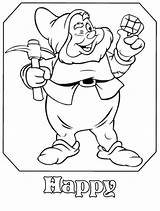 Dopey Coloring Pages Getdrawings Seven sketch template