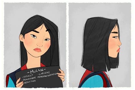 Mulans Mugshot Best Disney Princess Fan Art Popsugar Love And Sex