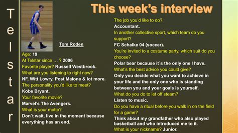 old telstar website interview of the week 10