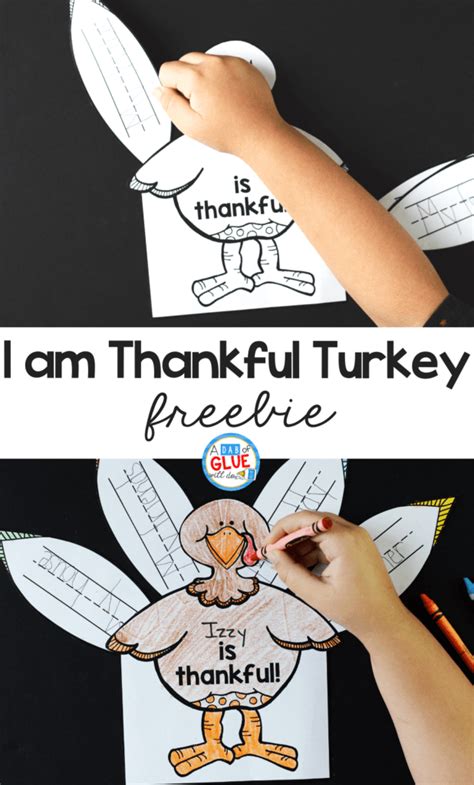 thankful turkey thanksgiving kindergarten letter  crafts hand
