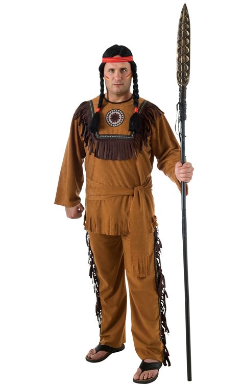 Native American Warrior Indian Cherokee Western Wild West Mens Costume