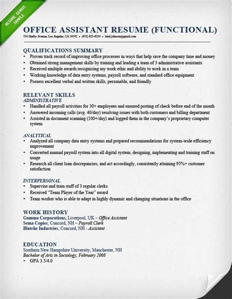 resume skills functional resume job resume