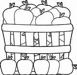 Basket Apples Wecoloringpage sketch template