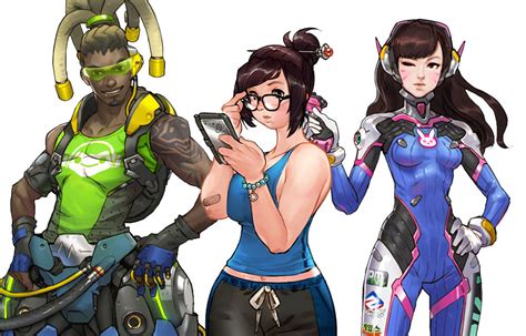 overwatch concept art and characters