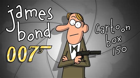 james bond cartoon box   frame order funny james bond parody