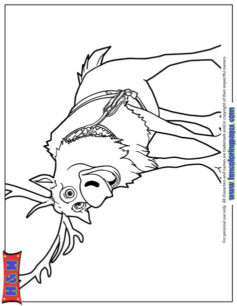 sven  frozen coloring page   coloring pages