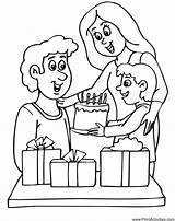 Coloring Pages Dad Birthday sketch template
