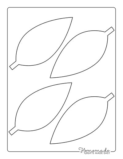 printable leaf template collection