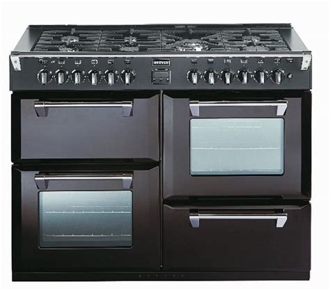 stoves fornuis richmond  zwart met vier ovens fornuis keukens fornuizen en kookplaten