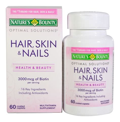 hair skin  nails natures bounty  capsulas importado mercado livre