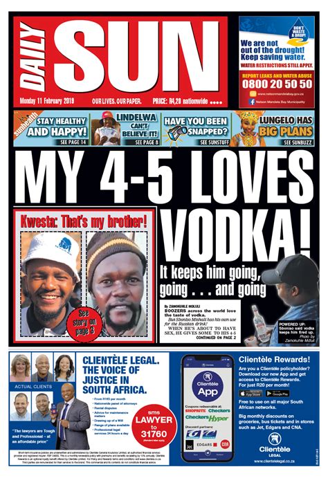 todays front page daily sun