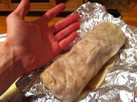 burrito hand size comparison yelp