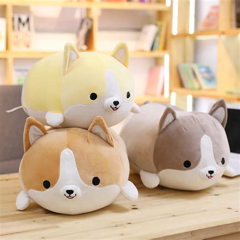 cute corgi dog plush pillow  sold  stores