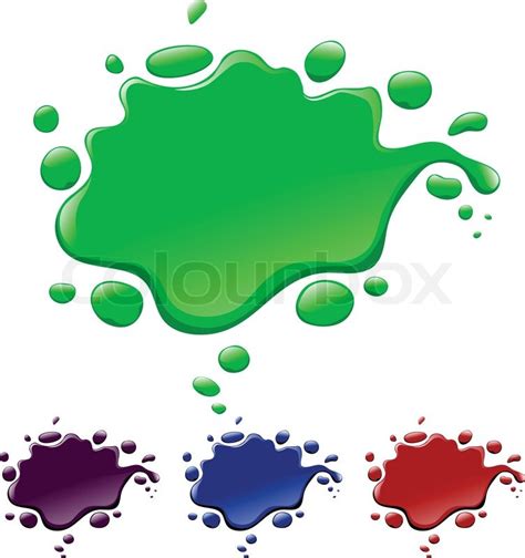 paint splat stock vector colourbox