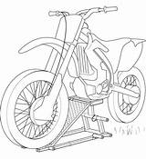 Coloring Dirt Bike Yamaha Boys Pages Great sketch template