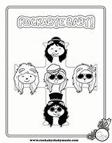 Coloring Pages Roses Guns Rockabye Baby sketch template