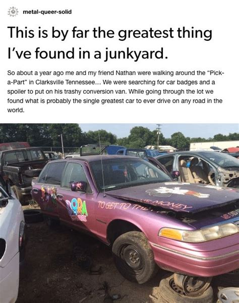 Guy Discovers Dora The Explorer Themed Gangster Car With