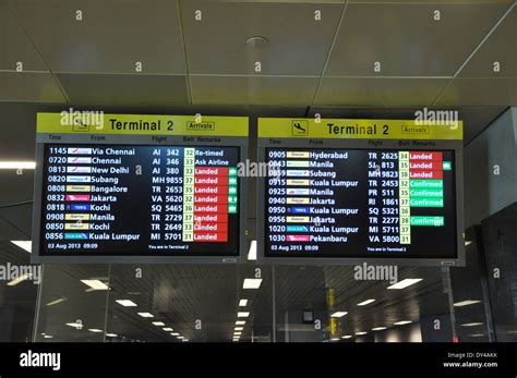 departure board  changi airport singapore terminal  stock photo alamy
