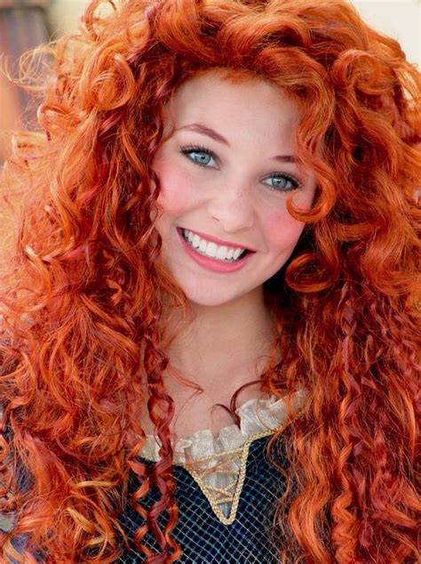i like the vibrant red hair the curls also gives it a different feel than it would if it were