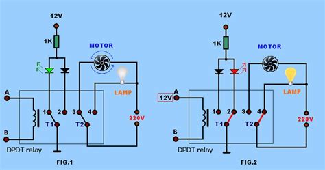 spdt relay  dpdt relay  switch     loads