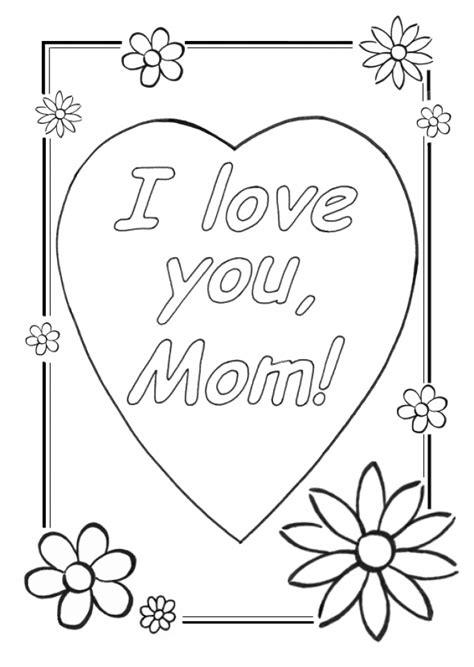 printable mothers day coloring pages  preschoolers