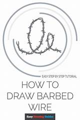 Barbed Tutorial Step Easydrawingguides sketch template