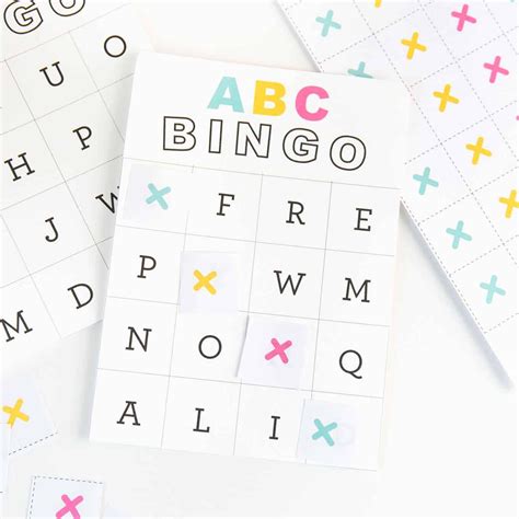 alphabet bingo printable cards  printable bingo cards
