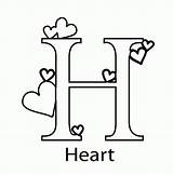Coloring Alphabet Pages Letter Heart Print Printable Start Things Color Geography Pdf Book Coloringhome sketch template