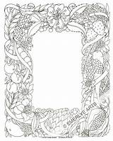 Border Coloring Pages Flower Borders Drawing Color Frame Wonderland Alice Line Pencil Sketch Title Colouring Will Printable Floral Book Designs sketch template