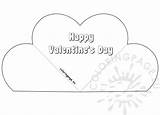 Card Heart Valentine Popup Coloring Valentines Simple Reddit Email Twitter sketch template