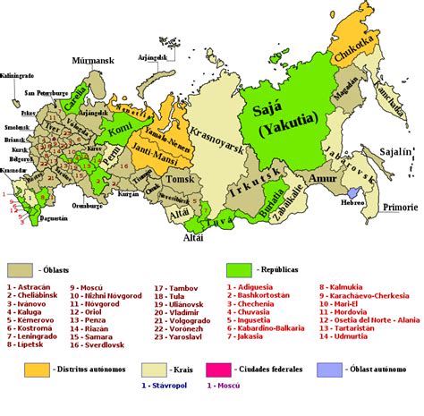Mapa De Rusia