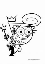 Coloring Pages Cartoon Odd Wanda Fairly Parents Oddparents Printable Cosmo Color Character Kids Fairy Print Nickelodeon Tv Series Characters Sheets sketch template