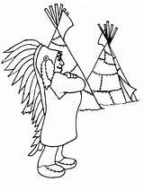 Coloring Pages Teepee Popular sketch template