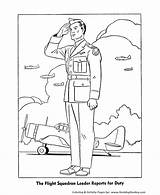 Coloring Pages Veterans Air Force Kids Army Officer Sheets Printable Color Drawing Clipart Colouring Ww2 Print Printables Corps Getcolorings Honkingdonkey sketch template