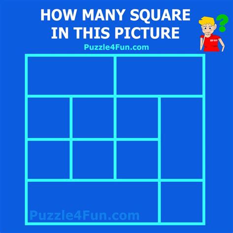 How Many Squares Brainteaser Puzzle Images And Photos Finder