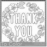 Thank Coloring Printable Pages Card Color Pdf Adults Sheets Sheet Cards Colouring Book Adult Veterans Kids Grown Ups Instant Sentiment sketch template