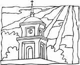 Church Coloring Pages Printablee Printable Via sketch template