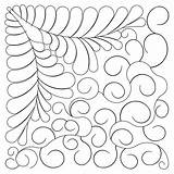 Feather Curls Block Lc sketch template
