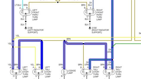 chevy tail light wiring color code qa   silverado factory diagram